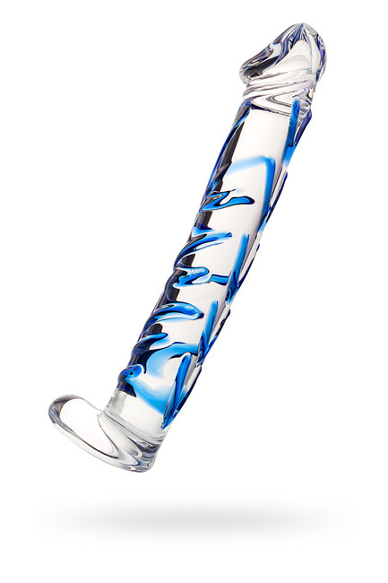 Нереалистичный фаллоимитатор из стекла Sexus Glass, 17 см.