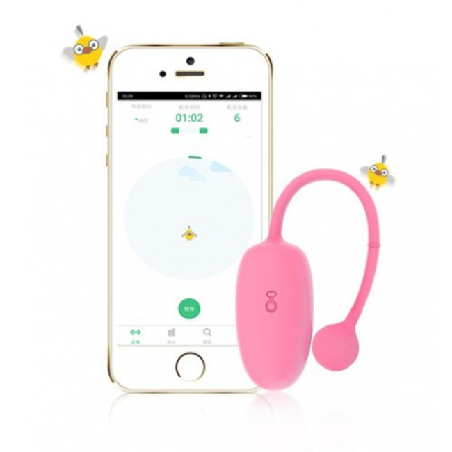 Розовый тренажер Кегеля Magic Kegel Coach (синхронизируется со смартфоном)