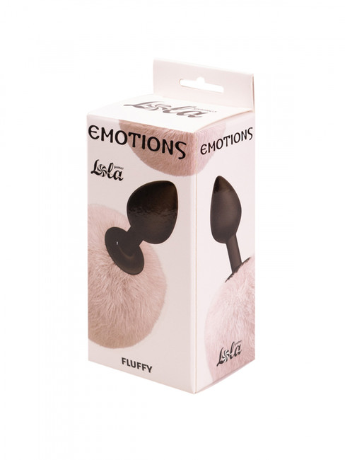 Анальная пробка с хвостом Emotions Fluffy White