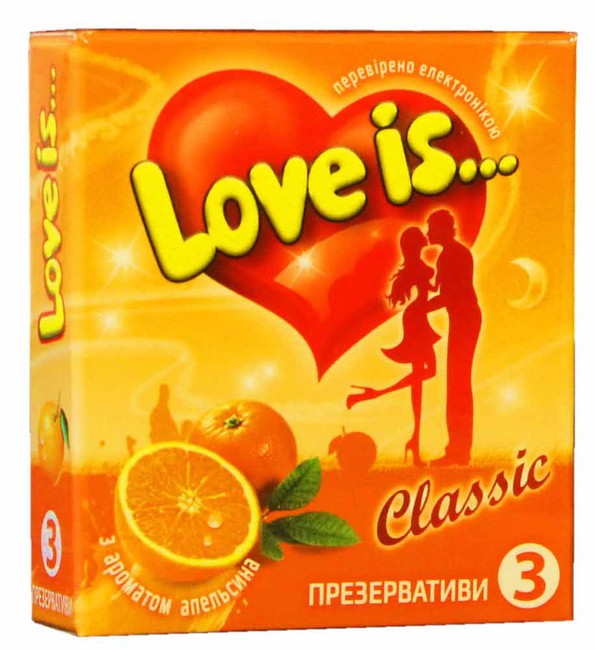 Презервативы I LOVE YOU с ароматом апельсина 3 шт.