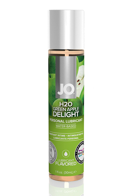 Вкусовой лубрикант Зеленое яблоко / JO Flavored Green Apple H2O 1oz - 30 мл.