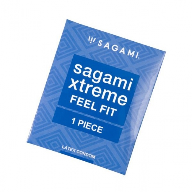 Презервативы Sagami, extreme, feel fit, гладкие, 19 см, 5,1 см, 1 шт.