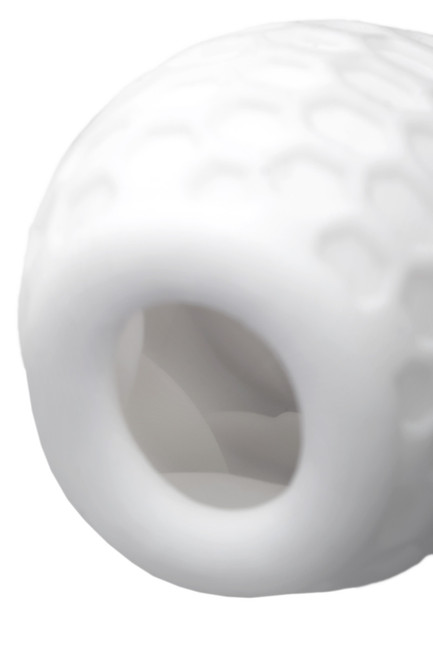 Мастурбатор A-TOYS PUFL, ТРЕ, белый, 6 см, Ø 2,7 см