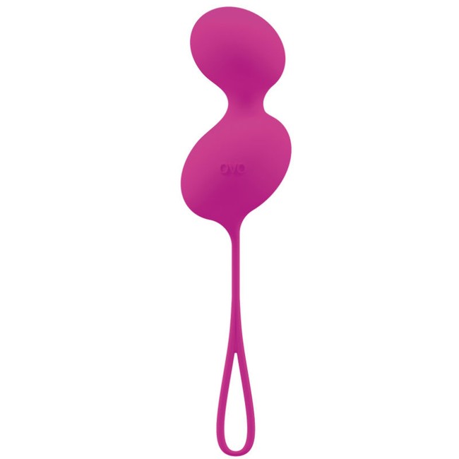 Вагинальные шарики из силикона Ovo L3 Love Ball Fuchsia