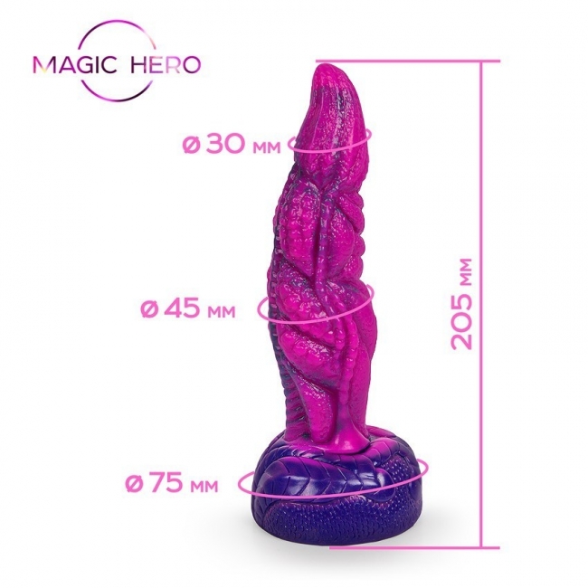 Необычный фаллоимитатор MAGIC HERO 170 мм