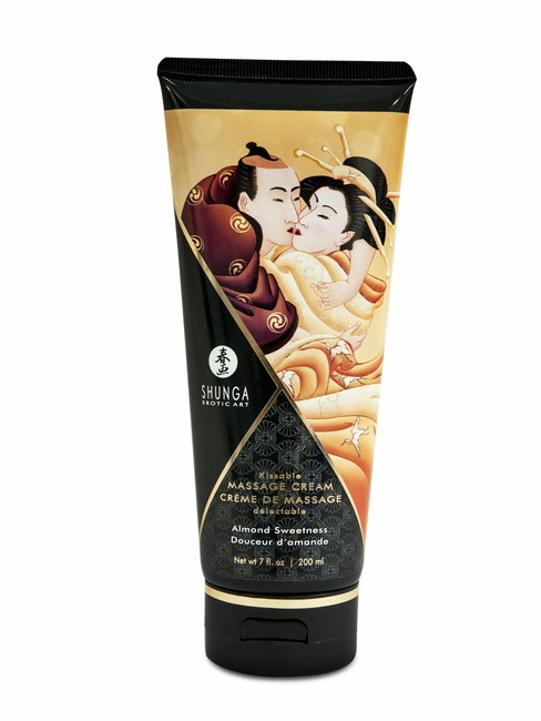 Съедобный массажный крем для тела Massage Cream (миндальная сладость)  200 мл