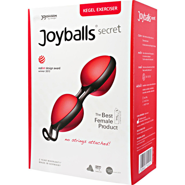 Силиконовые шарики Joyballs Secret (красно-черный)