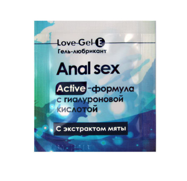 Гель-лубрикант анальный на водной основе Lovegel E Extreme с экстрактом мяты, 4 г