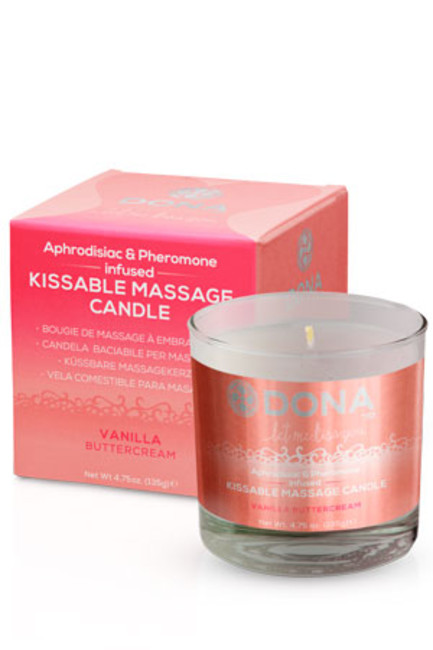 Массажная свеча для оральных ласк Dona Kissable Massage Candle Vanila Buttercream 135 г