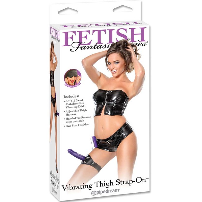 Вибратор с креплением на ногу Vibrating Thigh Strap-On