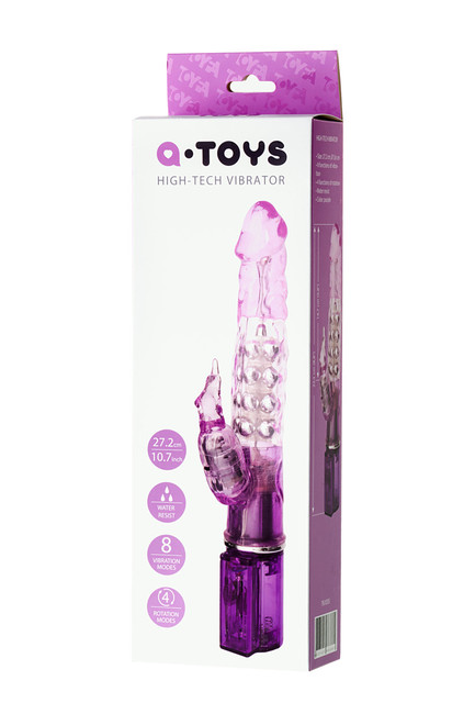 Ротационный вибратор с крупными бусинками A-Toys High Tech Vibrator (8 режимов вибрации, 4 ротации)