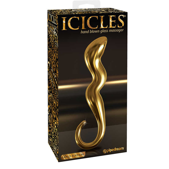 Фаллоимитатор ICICLES Gold Edition G spot G01 золотой