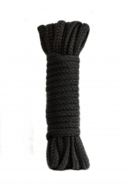 Черная веревка для связывания Bondage Rope Black (9 м , черный )