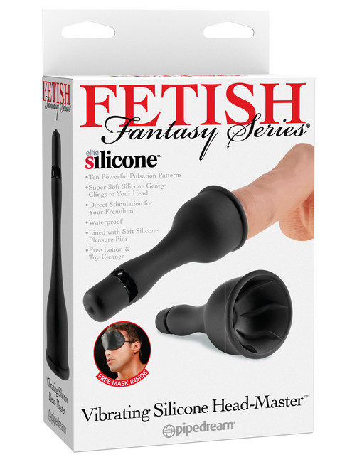 Насадка на головку с вибрацией и сосущим эффектом Vibrating Silicone Head-Master (10 режимов )