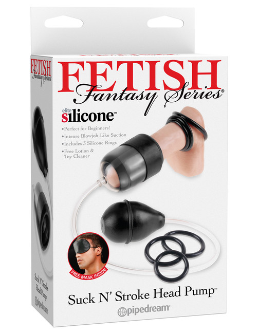 Компактная помпа-насос для головки Fetish Fantasy Series Suck N’ Stroke Head Pump