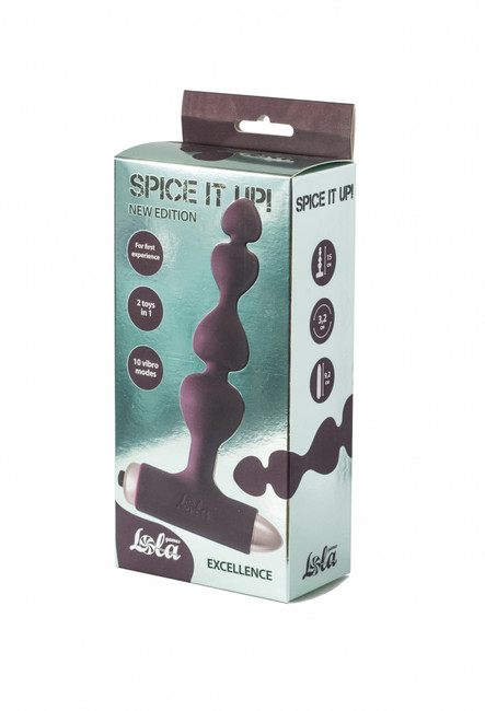 Анальная пробка с вибрацией Spice it up New Edition Excellence Wine red