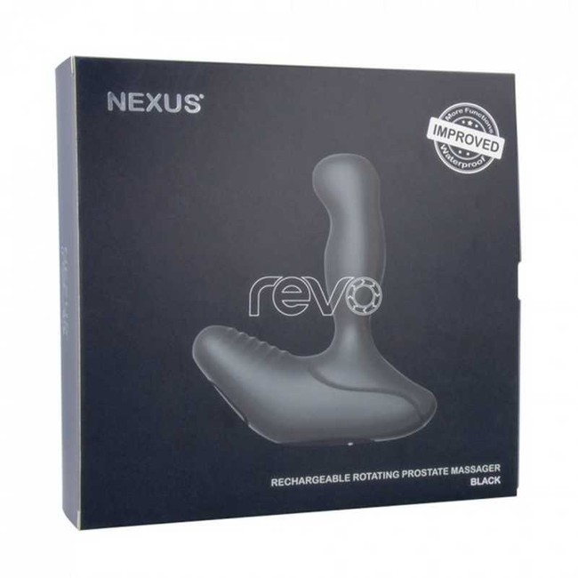 Вибромассажер простаты с вращающейся головкой Nexus Revo Black
