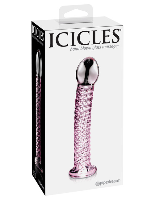 Рельефный стеклянный стимулятор Icicles