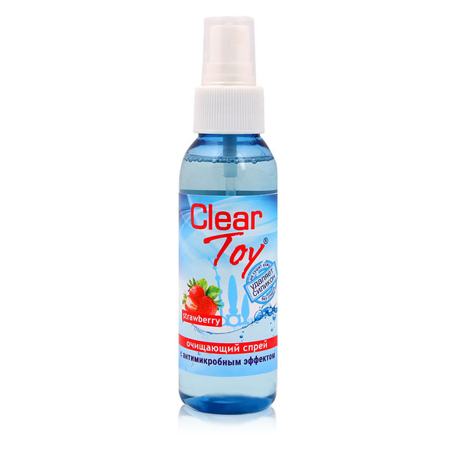 Очищающий спрей с антимикробным эффектом с ароматом клубники Clear Toy STRAWBERRY (100 мл)